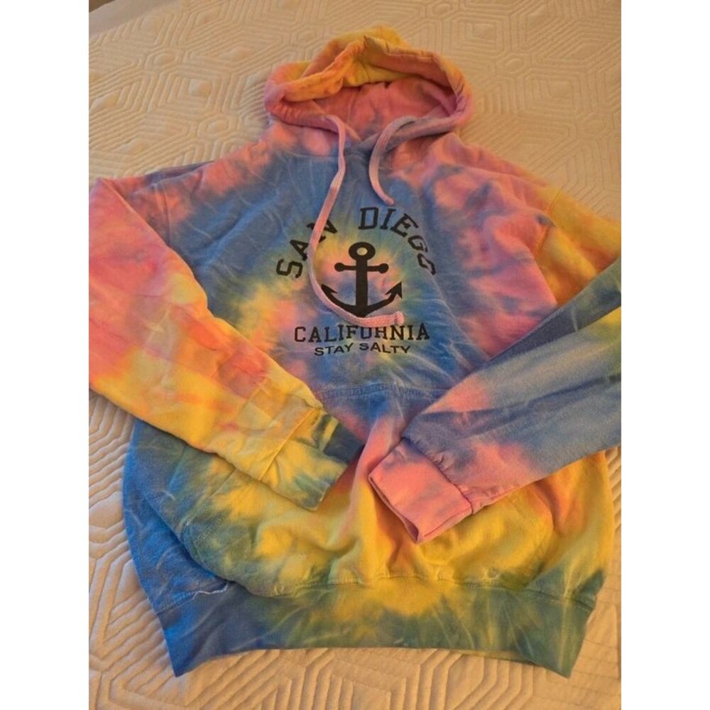 Destinations San Diego Tie Dye Hoodie Size Womens Small